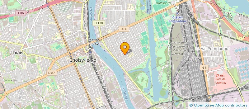 localisation de l'entreprise SOS MHT PYRAMIDES  CHOISY-LE-ROI