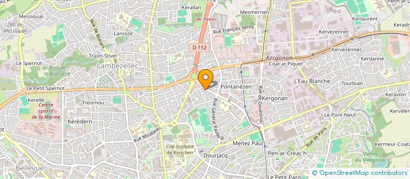 localisation de l'entreprise SOS MICRO INFORMATIQUE à BREST