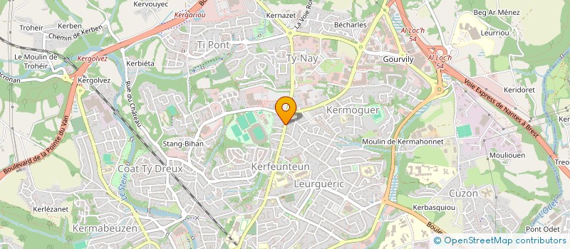localisation de l'entreprise SOS MICRO SERVICES à QUIMPER