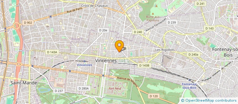 localisation de l'entreprise SOS MIGRANTS MINEURS à VINCENNES
