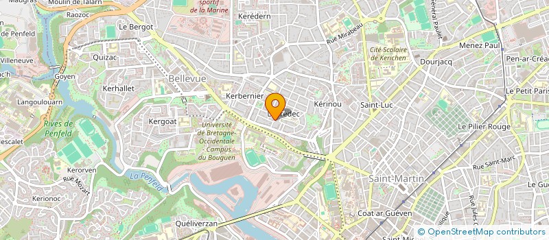localisation de l'entreprise SOS MINOULOU à BREST