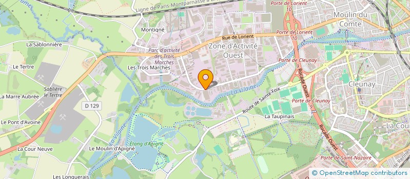 localisation de l'entreprise SOS ORDI 35  RENNES