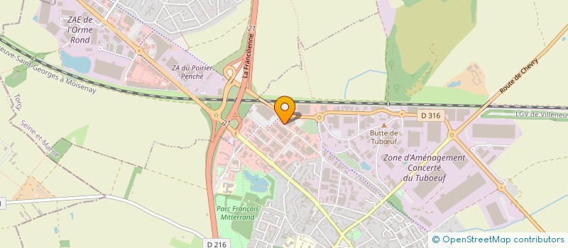 localisation de l'entreprise SOS OXYGENE DISTRIBUTION  LIEUSAINT