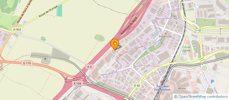 localisation de l'entreprise SOS OXYGENE GRAND PARIS  ROISSY-EN-FRANCE