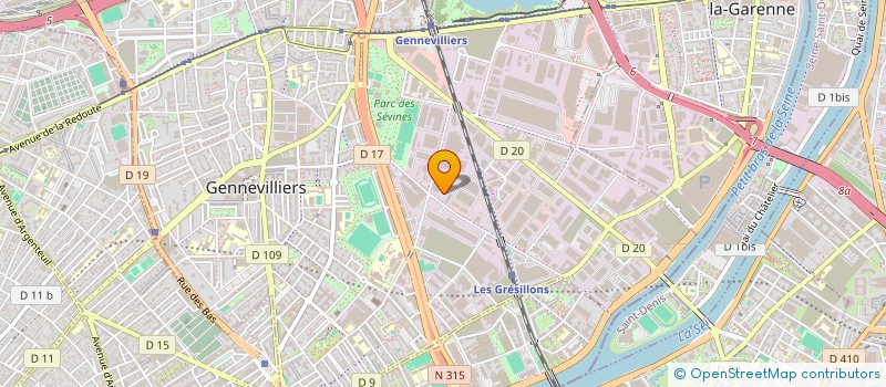 localisation de l'entreprise SOS OXYGENE ILE DE FRANCE NORD à GENNEVILLIERS