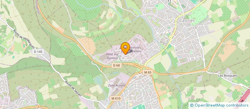 localisation de l'entreprise SOS OXYGENE MEDITERRANEE  CASTRIES