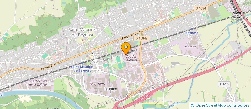 localisation de l'entreprise SOS OXYGENE RHONE ALPES à BEYNOST