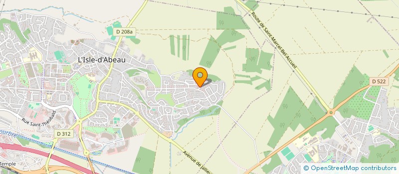 localisation de l'entreprise SOS PASCAUD à L'ISLE-D'ABEAU