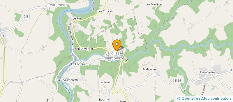 localisation de l'entreprise SOS PATRIMOINE EN PERIL à GARGILESSE-DAMPIERRE