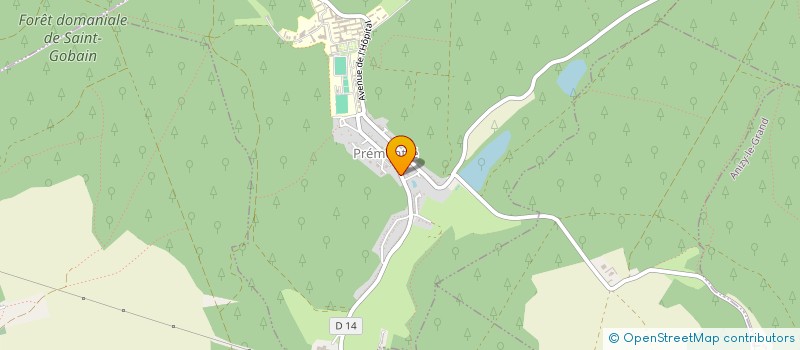 localisation de l'entreprise SOS PATTOUNES 02 NOURRIR LES ANIMAUX ERRANTS ET SENSIBILISER A LEUR STERILISATION  PREMONTRE