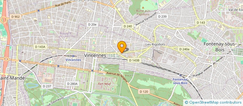 localisation de l'entreprise SOS PERMIS 94 à VINCENNES