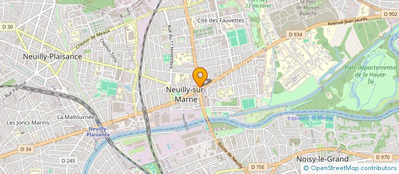 localisation de l'entreprise SOS PERMIS B à NEUILLY-SUR-MARNE