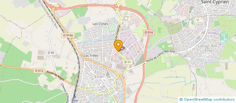 localisation de l'entreprise SOS PISCINE 66 à ELNE