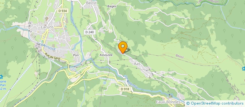 localisation de l'entreprise SOS PIZZA  EAUX-BONNES