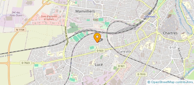 localisation de l'entreprise SOS PLOMBERIE CHAUFFAGE 28 à MAINVILLIERS