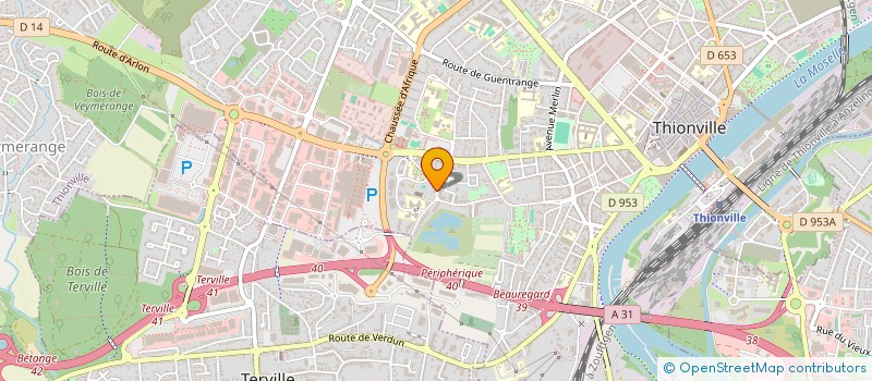 localisation de l'entreprise SOS PNEU  THIONVILLE