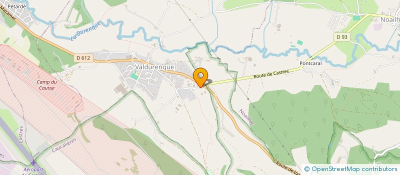 localisation de l'entreprise SOS PNEUS SERVICES  VALDURENQUE