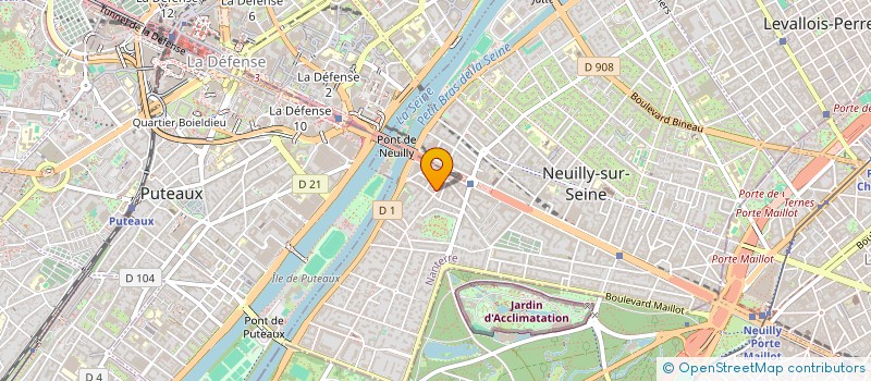 localisation de l'entreprise SOS PREMA LAB & FORMATION à NEUILLY-SUR-SEINE