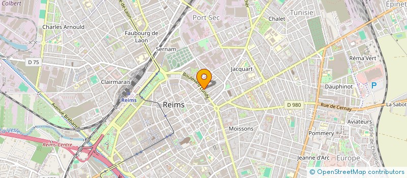 localisation de l'entreprise SOS QUALIFICATIONS EMPLOIS à REIMS