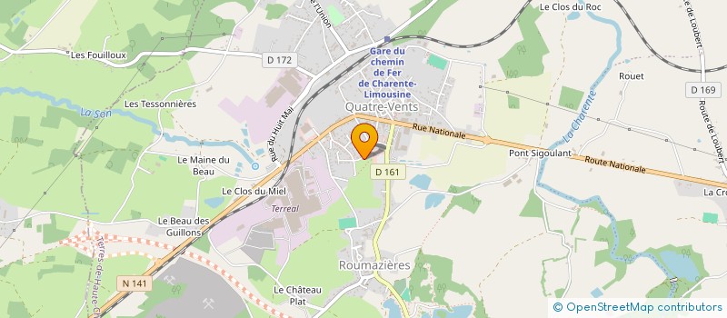 localisation de l'entreprise SOS RACISME LA CHARENTE à TERRES-DE-HAUTE-CHARENTE