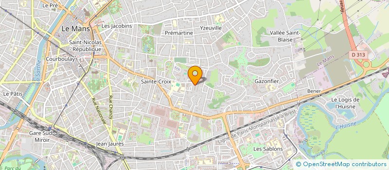 localisation de l'entreprise SOS RACISME SARTHE à LE MANS