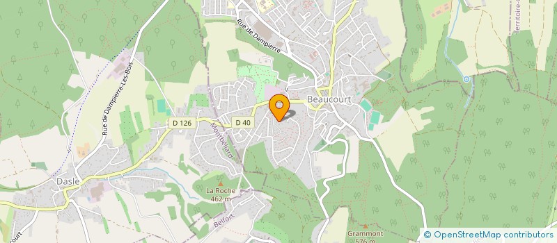 localisation de l'entreprise SOS RADIOLOGIE MOBILE à BEAUCOURT