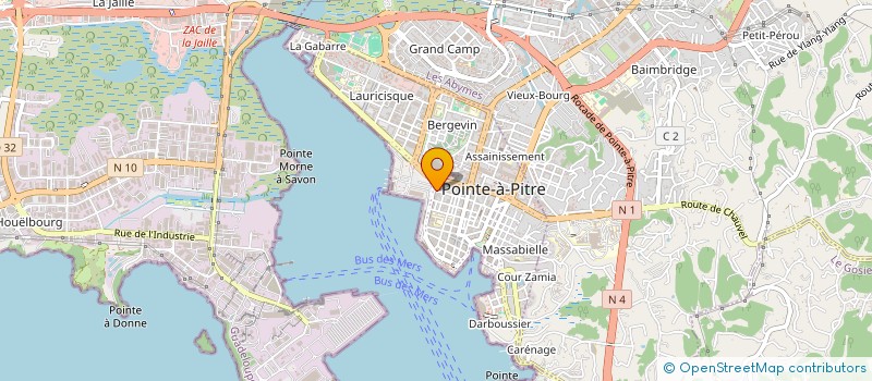 localisation de l'entreprise SOS SANS-ABRIS 971 à POINTE-A-PITRE