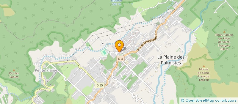 localisation de l'entreprise SOS SANS ABRIS DES PLAINES à LA PLAINE-DES-PALMISTES