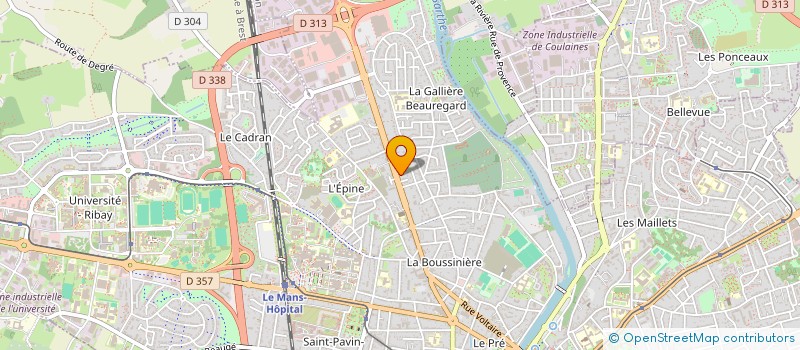 localisation de l'entreprise SOS SANTE AFRIQUE (SOSA) à LE MANS