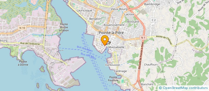 localisation de l'entreprise SOS SECURITE à POINTE-A-PITRE