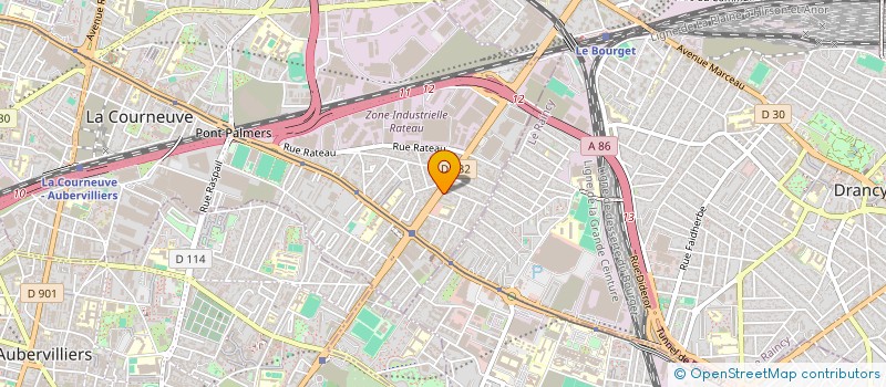 localisation de l'entreprise SOS SECURITE- SARL à LA COURNEUVE