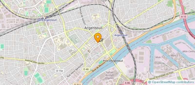 localisation de l'entreprise SOS SERVICE 95  ARGENTEUIL