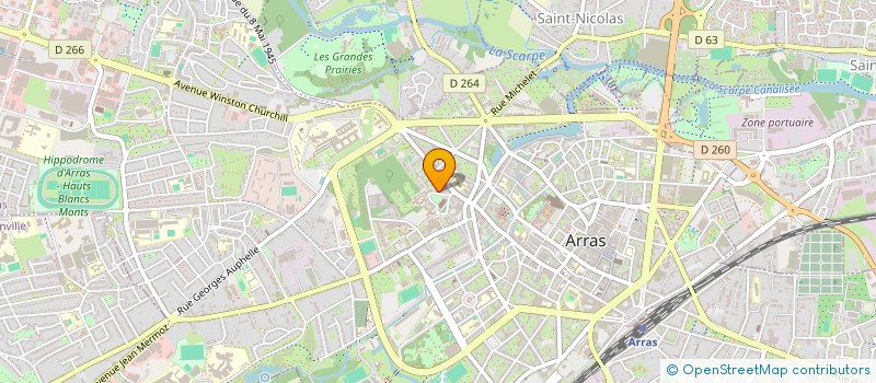 localisation de l'entreprise SOS SOINS URGENTS 62 à ARRAS