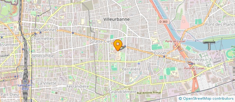 localisation de l'entreprise SOS SOLIDARITES DZ40  VILLEURBANNE