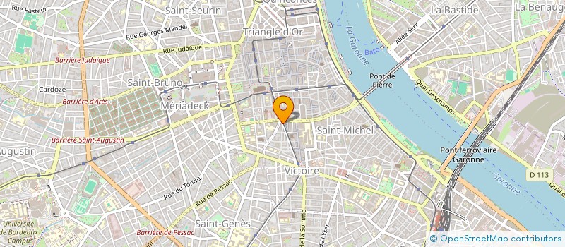 localisation de l'entreprise SOS SOMMEIL  BORDEAUX