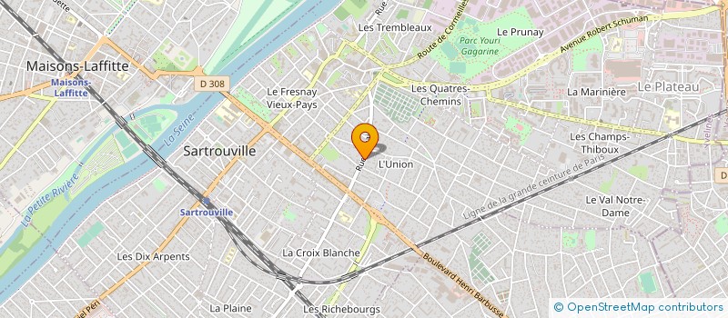 localisation de l'entreprise SOS TECHNOLOGIES  SARTROUVILLE