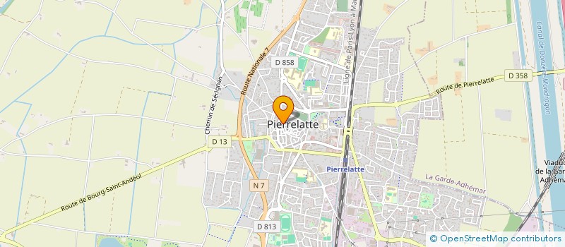localisation de l'entreprise SOS TEL TABLETTE à PIERRELATTE