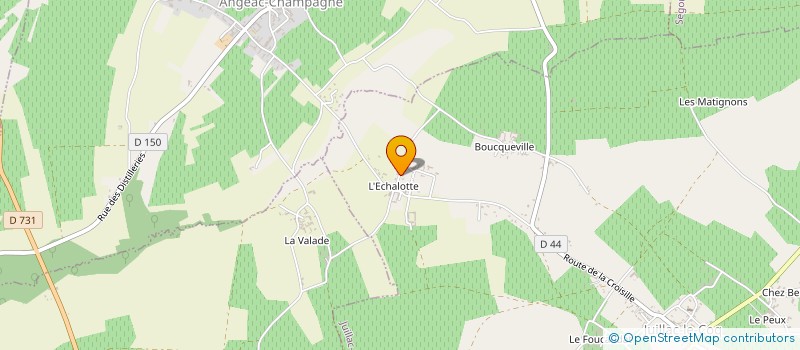 localisation de l'entreprise SOS TERRASSEMENT à JUILLAC-LE-COQ