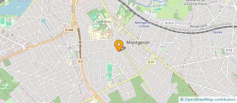 localisation de l'entreprise SOS THERAPIRES  MONTGERON