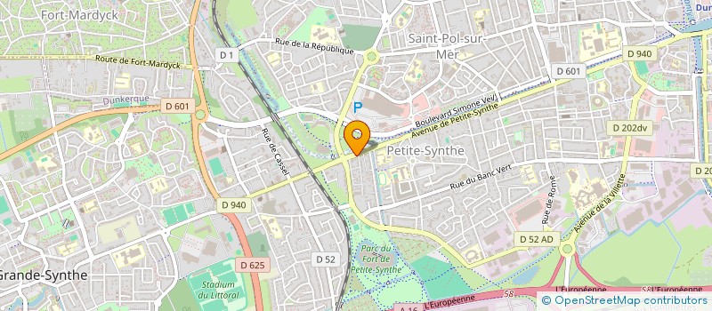 localisation de l'entreprise SOS TOITURE à DUNKERQUE