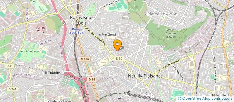 localisation de l'entreprise SOS TRANSPORTS MARCHANDISES à ROSNY-SOUS-BOIS