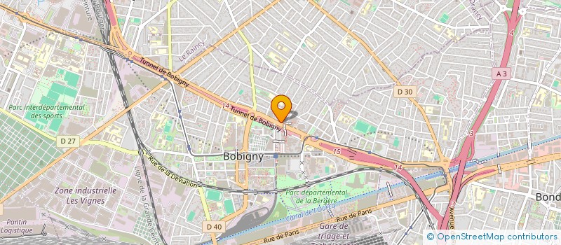 localisation de l'entreprise SOS VICTIMES 93  BOBIGNY