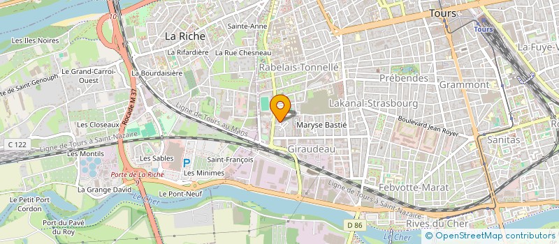 localisation de l'entreprise SOS VICTIMES DE LA ROUTE à TOURS