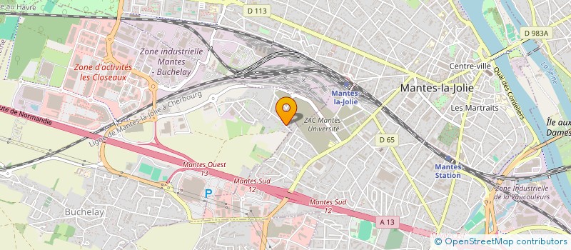 localisation de l'entreprise SOS VITRAGE PNEUMATIQUE  MANTES-LA-VILLE