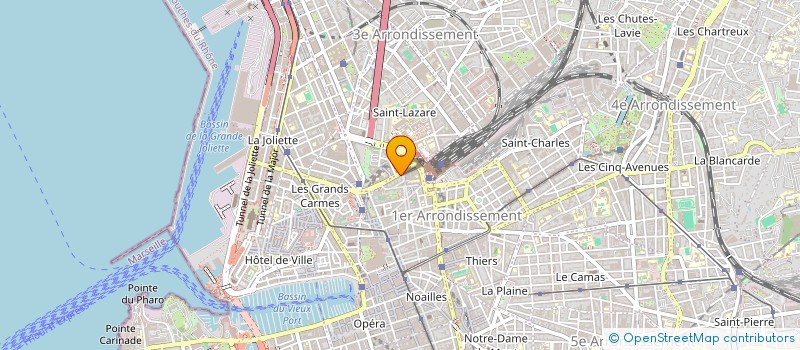 localisation de l'entreprise SOS VOYAGEURS AIDE EN GARE à MARSEILLE 1ER