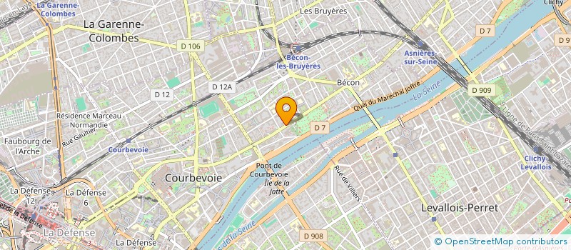 localisation de l'entreprise SOSAJPE à COURBEVOIE