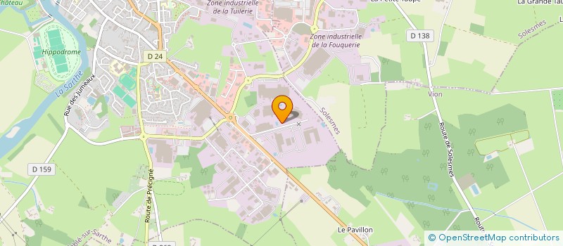 localisation de l'entreprise SOSAREC  SABLE SUR SARTHE