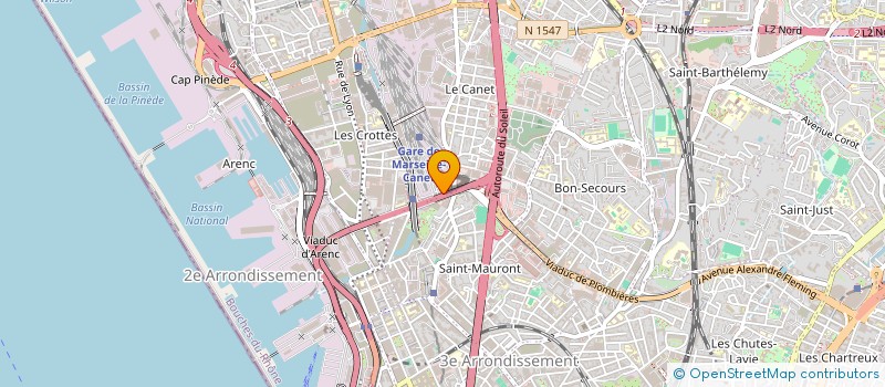 localisation de l'entreprise SOSC NOUVELLE MADRAGUE TRANSPORTS à MARSEILLE
