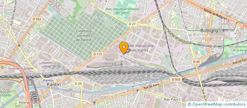 localisation de l'entreprise SOSELEC à BOBIGNY