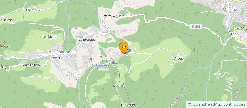 localisation de l'entreprise SOSERENITYHOME  MONT-SAXONNEX